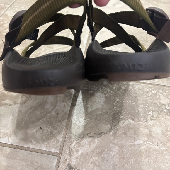 Chaco Z1 Classic Mens Sandals Size 12 Olive Green Brown Vibram USA Made main image 4